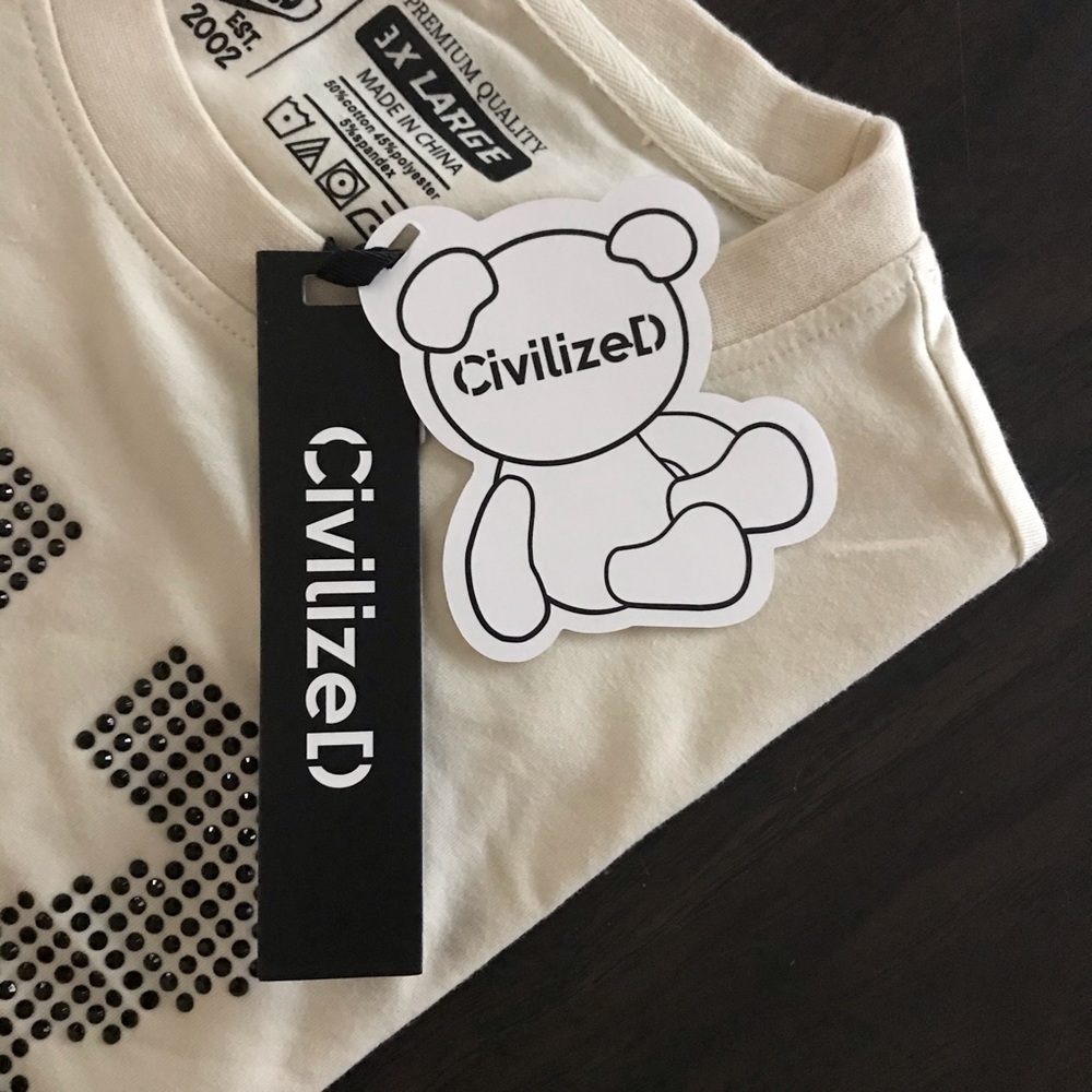 CiViLized Mens Rhinestone Tee - Picture 6 of 7